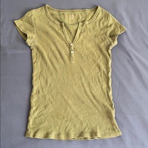 Green fitted top